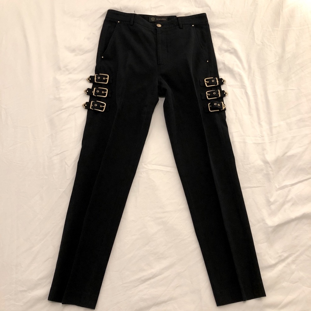 COPY - FINAL $ DROP 🔥 Versace Cttn Pant w/ Buckle…